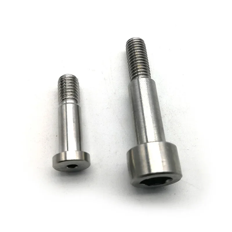 2Pcs M3 304 Stainless steel hex head Plug screw Convex Axis Shoulder Contour Limit Lengthen OD 4mm Screws Length 6-12mm