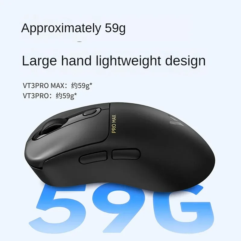 Rapoo VT3pro Max Wireless Mouse Wired Dual Mode Paw3950 4k/8k Return Rate Ergonomics Lightweight Gaming Mice PC Accessories