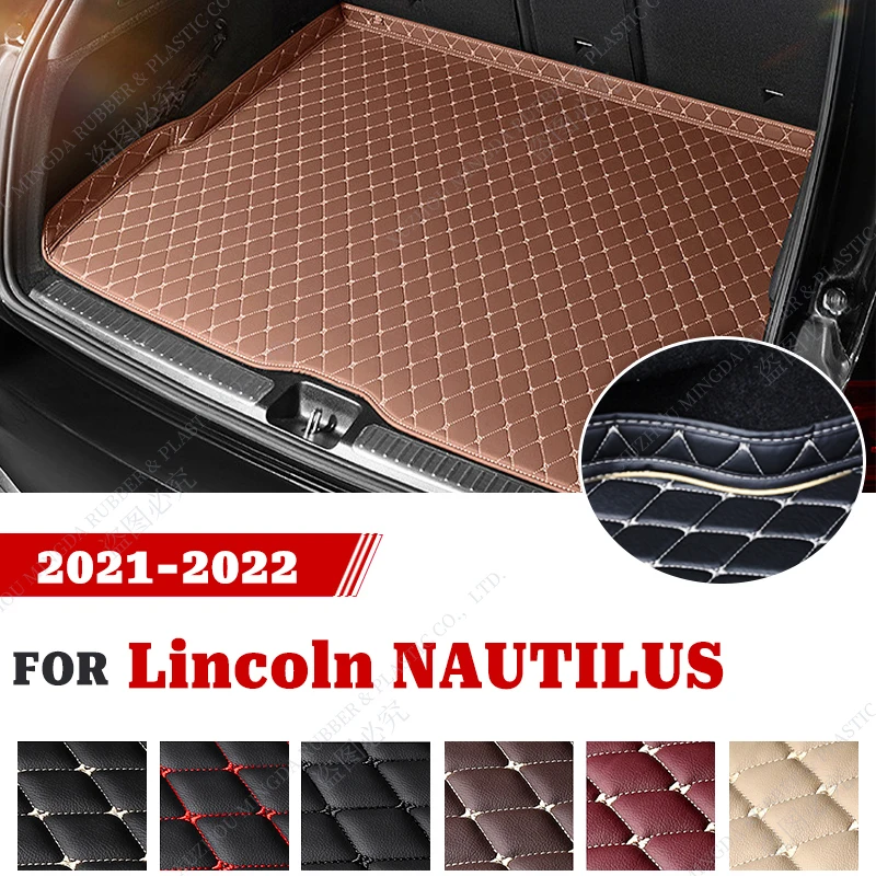 

Высококачественный кожаный коврик в багажник автомобиля для Lincoln NAUTILUS 2021 2022, автомобильные аксессуары на заказ, украшение интерьера автомобиля