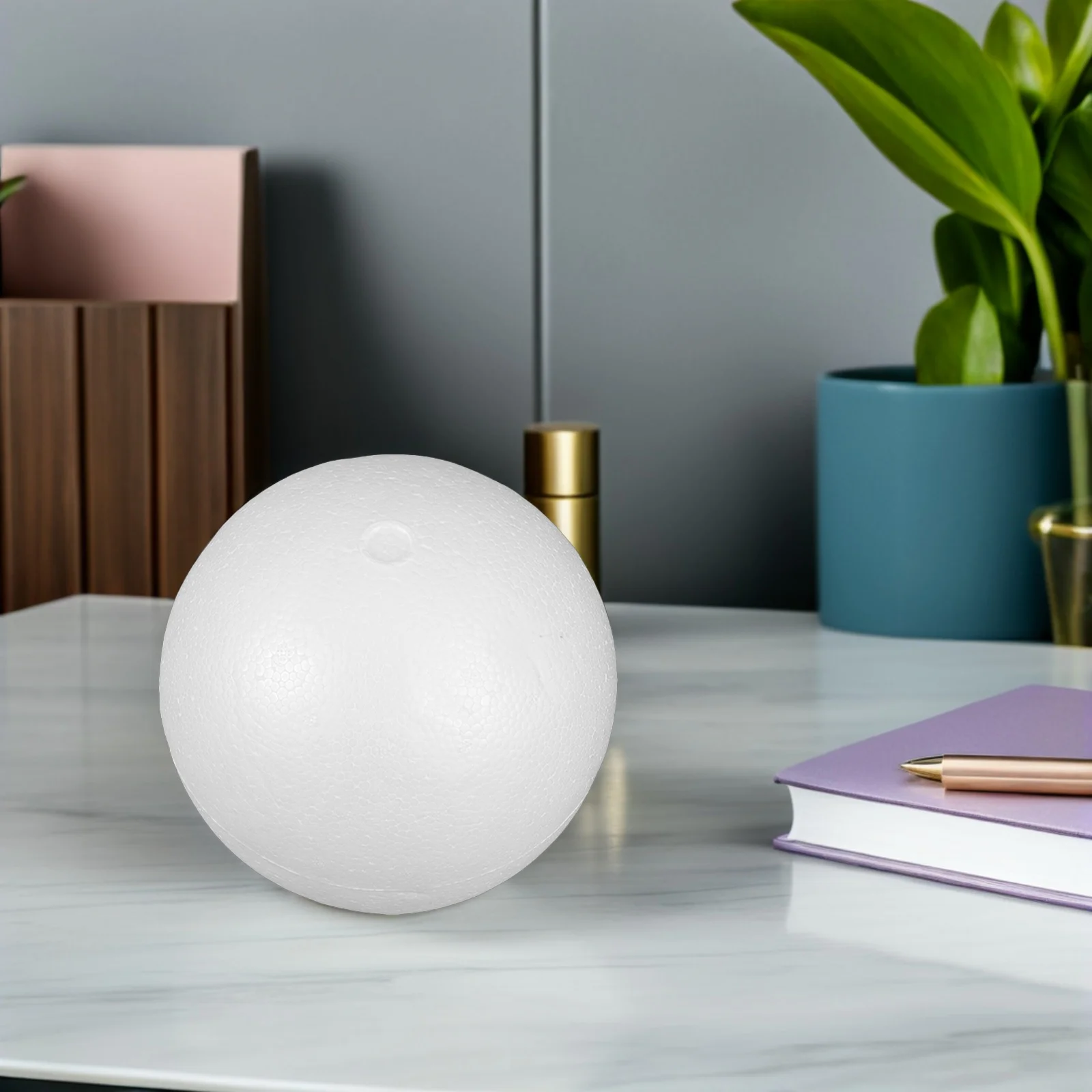 6개입 솔리드 화이트 폴리스티렌 폼 볼 DIY 눈사람 만들기 크리스마스 트리 장식 공예 눈사람 만들기 폼