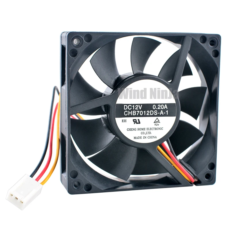 CHB7012DS-A-1 7cm 70mm fan 70x70x20mm DC12V 0.20A 3pin 3600rpm Axial flow fan cooling fan for chassis CPU