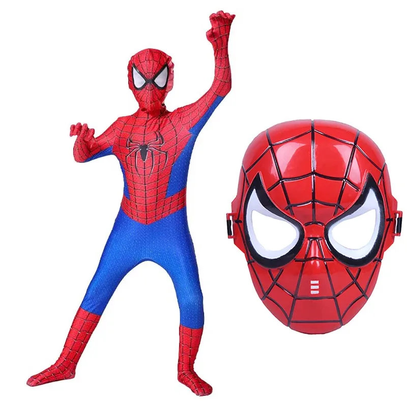 Disfraz de superhéroe Spiderman, disfraz de Anime The Amazing SpiderMan, traje de Cosplay, lanzador, traje de utilería, disfraces de fiesta de Halloween