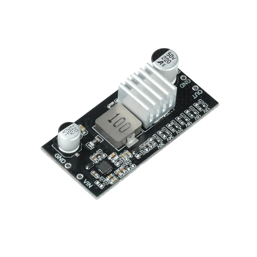 DC-DC Boost Converter Board 9-12V Input to 15V 18V 21V 24V 30V Multi Voltage Output 2A Adjustable Step Up Power Supply Module