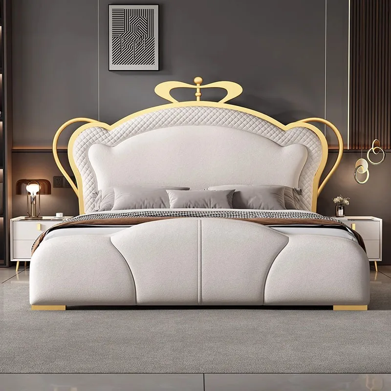 Girls Inflatable Massage Bed Human Dog Queen Luxury Simple Bedroom Modern Bed Princess Safe Letto Matrimoniale Unique Furniture