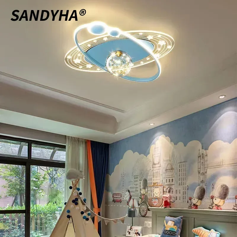 

SANDYHA Nordic Led Ceiling Lights for Bedroom Home Decor Dining Kids Room Study Lamp Home Decoration Chandelier Lighting Fixture