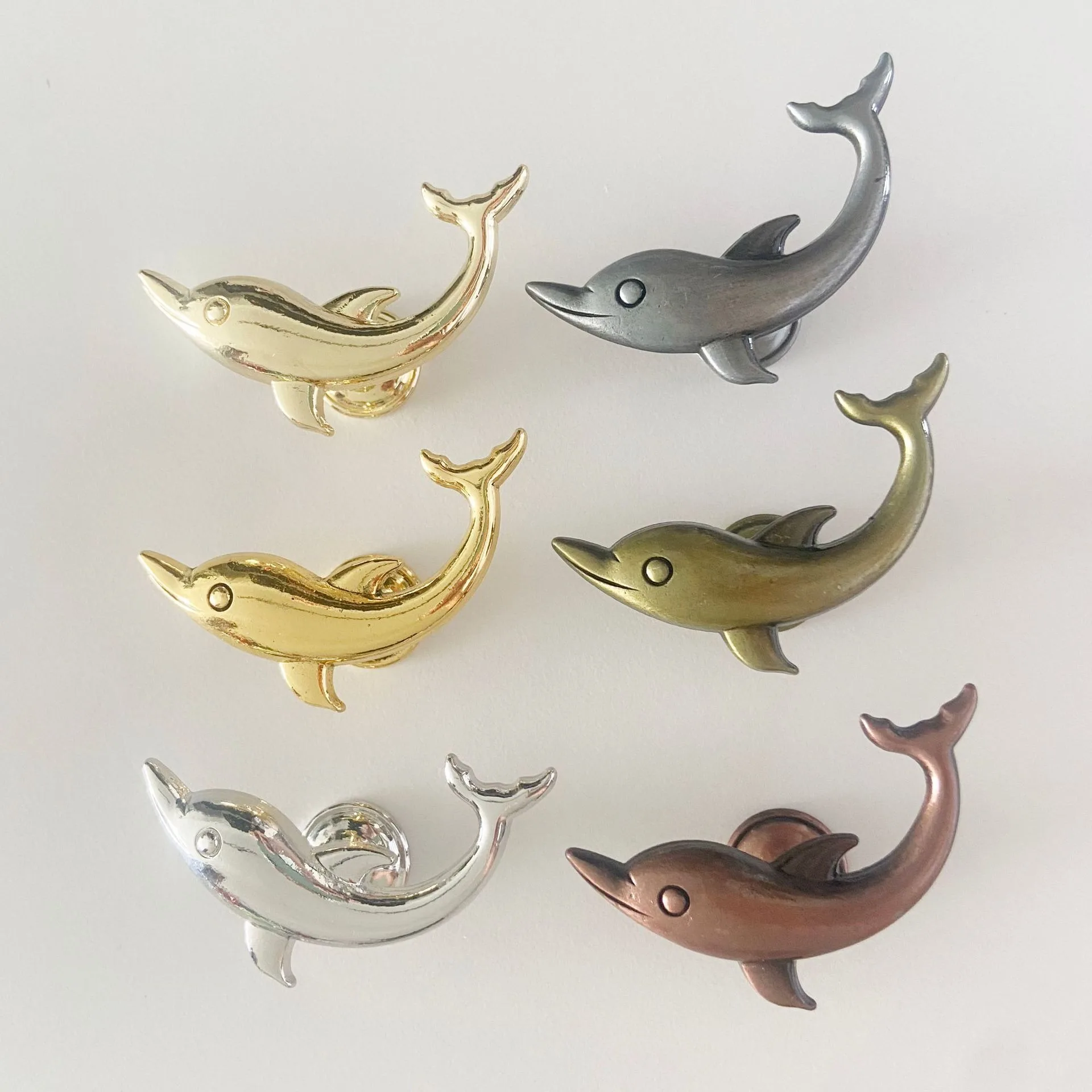 Marine Animal Series Furniture Accessories, Dolphin-shaped Furniture Handles, Cabinet Pulls