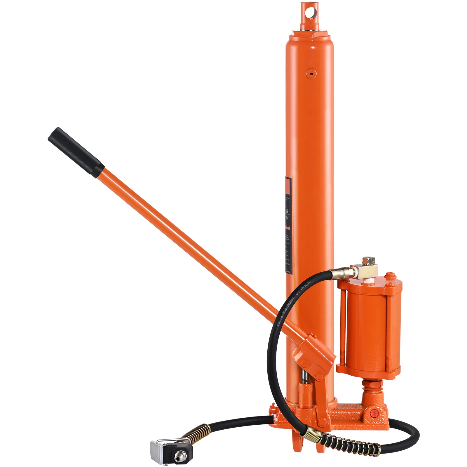 VEVOR Hydraulic Long Ram Jack 8 Ton Engine Hoist Cylinder with Air Pump for Engine Lift Hoists Garage Cranes Mechanical Farm