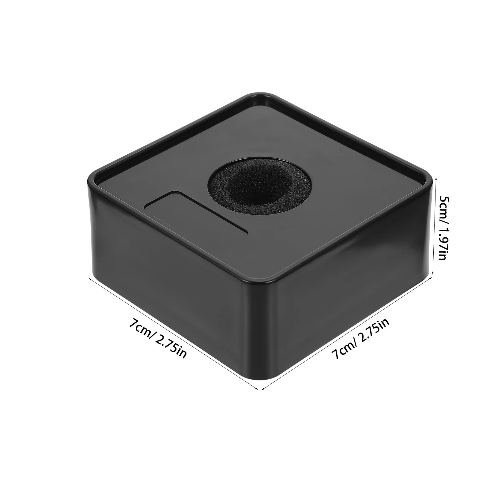 

1pc Acrylic Microphone Logo Holder Station Flag for Interview DJ Equipment Accessories Portable Video Audio Device Square Design