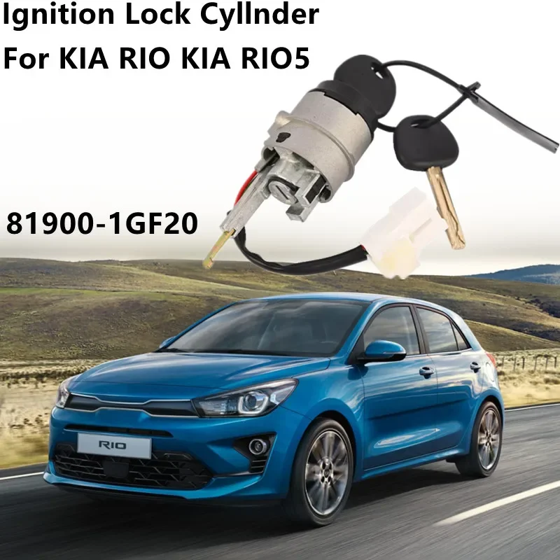 Ignition Starter Switch Ignition Lock Cyllnder With Two Keys Replacementn For 2010-2011 KIA RIO 2010-2011 KIA RIO5 81900-1GF20