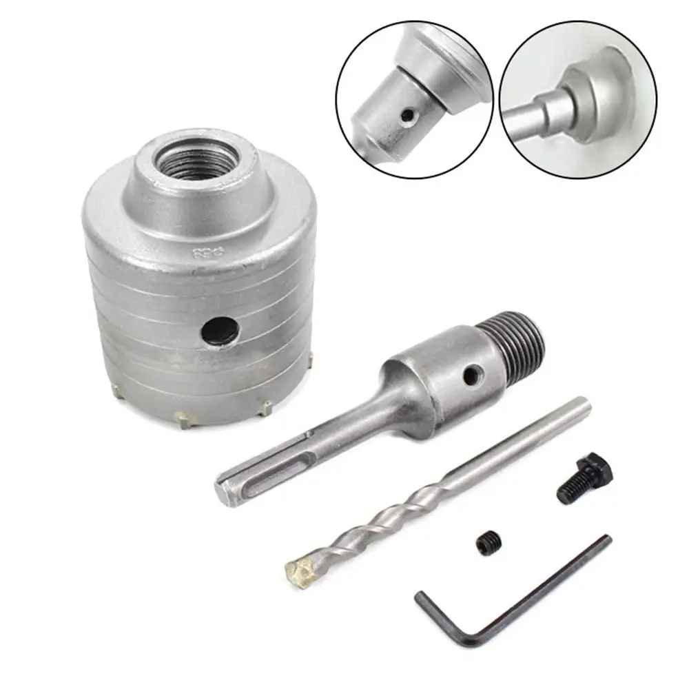 

30-68mm Wall Hole Saw with Round Shaft Fast Drilling Concrete Hole Saw Concrete Wall Hollow Drill Bit