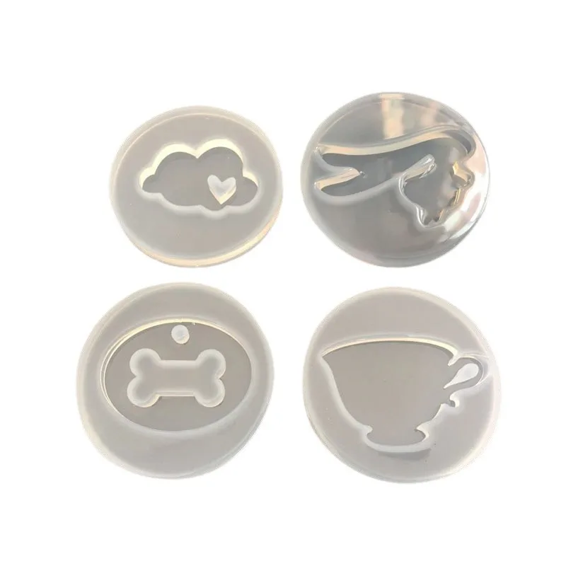 Mirror Handmade Accessories Hollow Bones, Clouds, Teacup Silicone Mold 16374