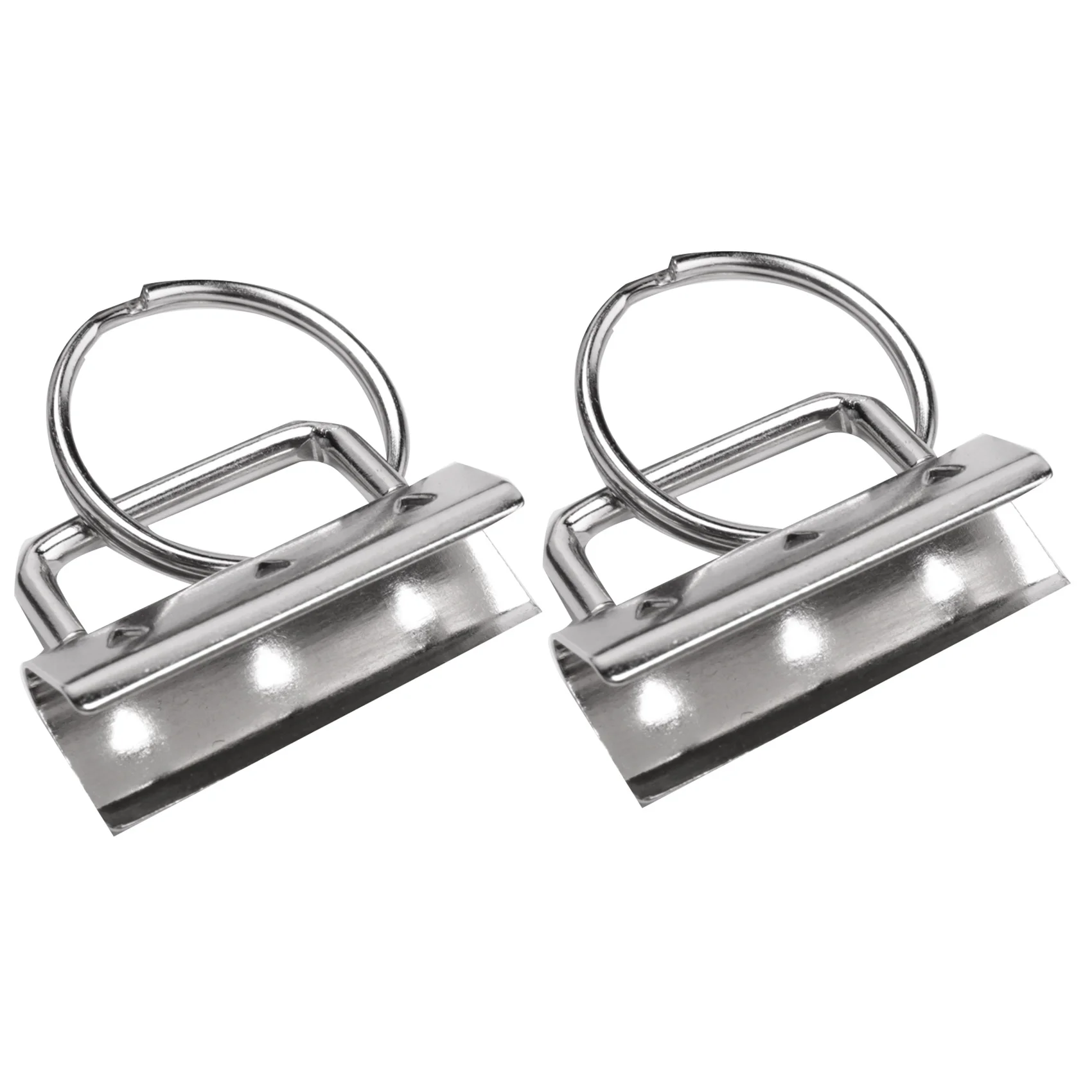 H-W 50 pièces porte-clés matériel avec anneaux fendus ensemble Clips de queue pour bracelet pince lanière porte-clés outil de bricolage avec anneau