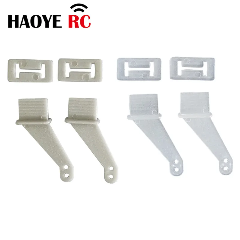 Haoye 10 Pcs Nylon Pin Horn/ Zip Horns 2 Hole RC Airplanes Parts Electric Planes Foam Model Replacement Accessories