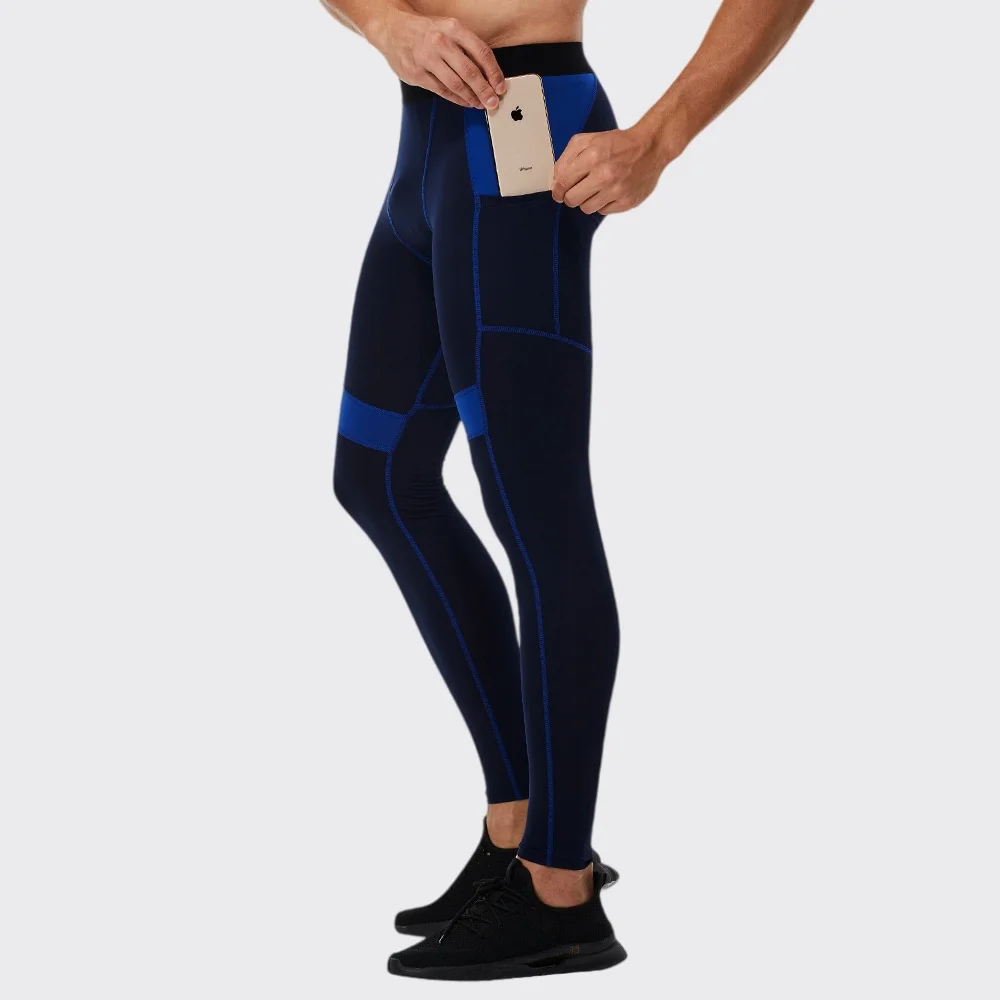 Gym Men Fitness Running Sport Pants With Pockets Training Tight Leggings Joggings Quick Dry Yoga Compression Trousers Sweatpants