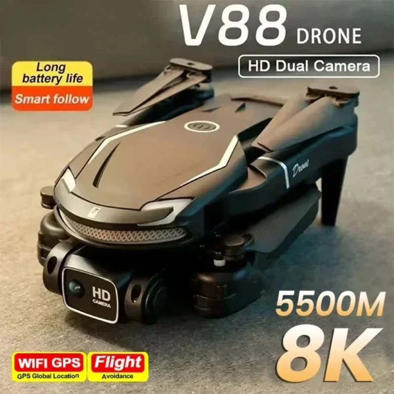 

Original V88 Drone 4K 5G GPS Professional HD Aerial Aircraft HD Dual Camera Quadcopter Toy UAV Photography Remote Control