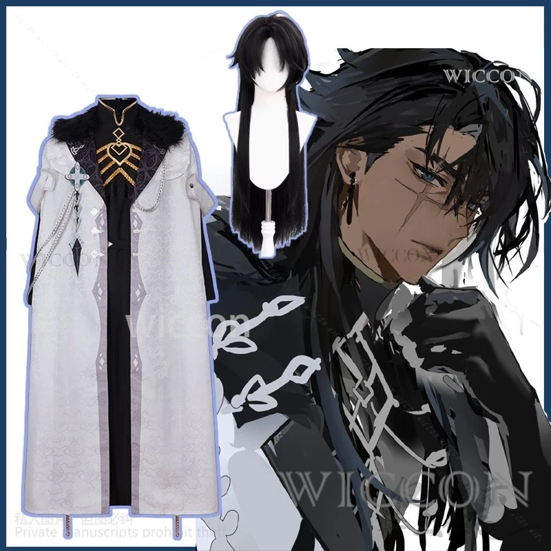 

Anime Game Genshin Impact Cosplay Capitano The Captain Costume Cape Adult Sexy Uniform Wigs Accessories Suit Halloween Christmas