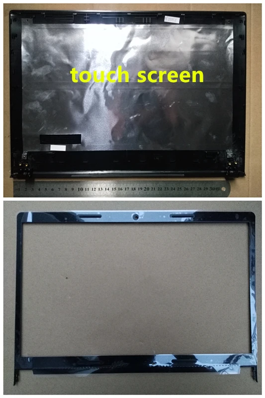 New laptop Top case lcd back cover & lcd front bezel cover for Lenovo S410 S410P Part Number 41.4L101.001 touch screen