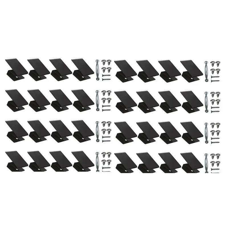 Perfect For Home Heavy Duty Reusable Stainless Steel Hurricane Window Clips-16 Pieces For Outdoor Use Fasteners On Plywood Shutt
