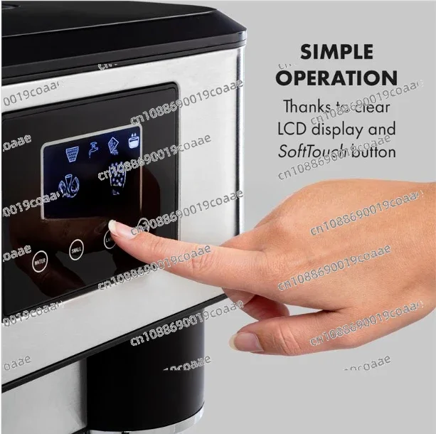 18kgs/1 kg storage table crushing ice water server seller life style portable LCD touch ice maker with water dispenser