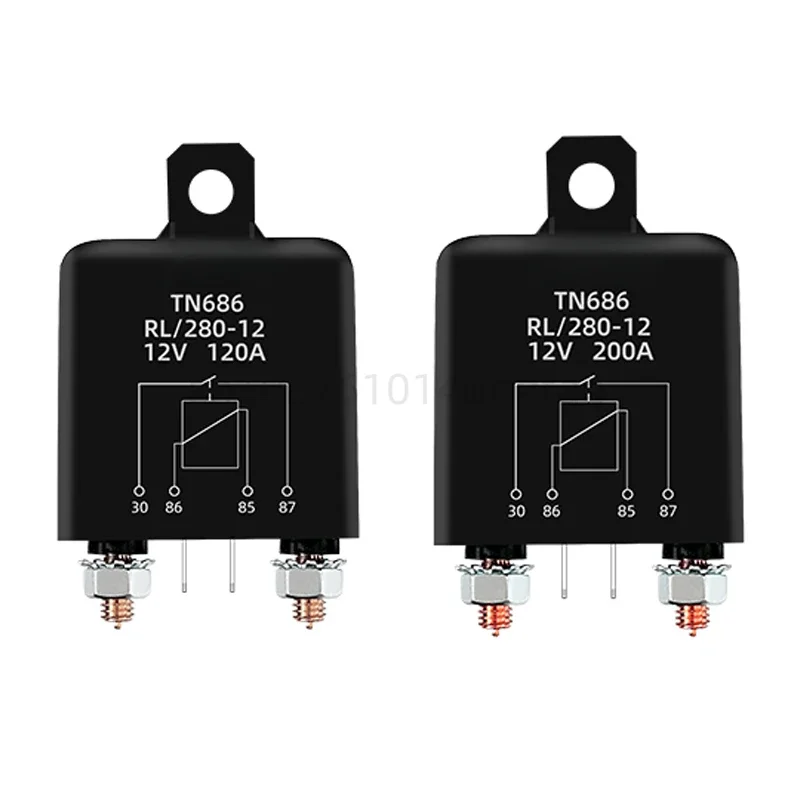 

5pcs New original 100A 120A 200A TN686 starter relay 12V 24V 4-pin high-power DC automobile relay DC modified relay