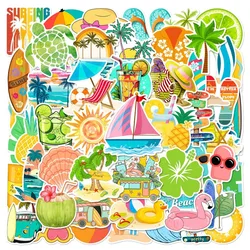 10/25/50pcs Summer Holiday Beach Stickers Graffiti for DIY Travel Luggage Phone Laptop Guitar Water Bottle Skateboard Decor