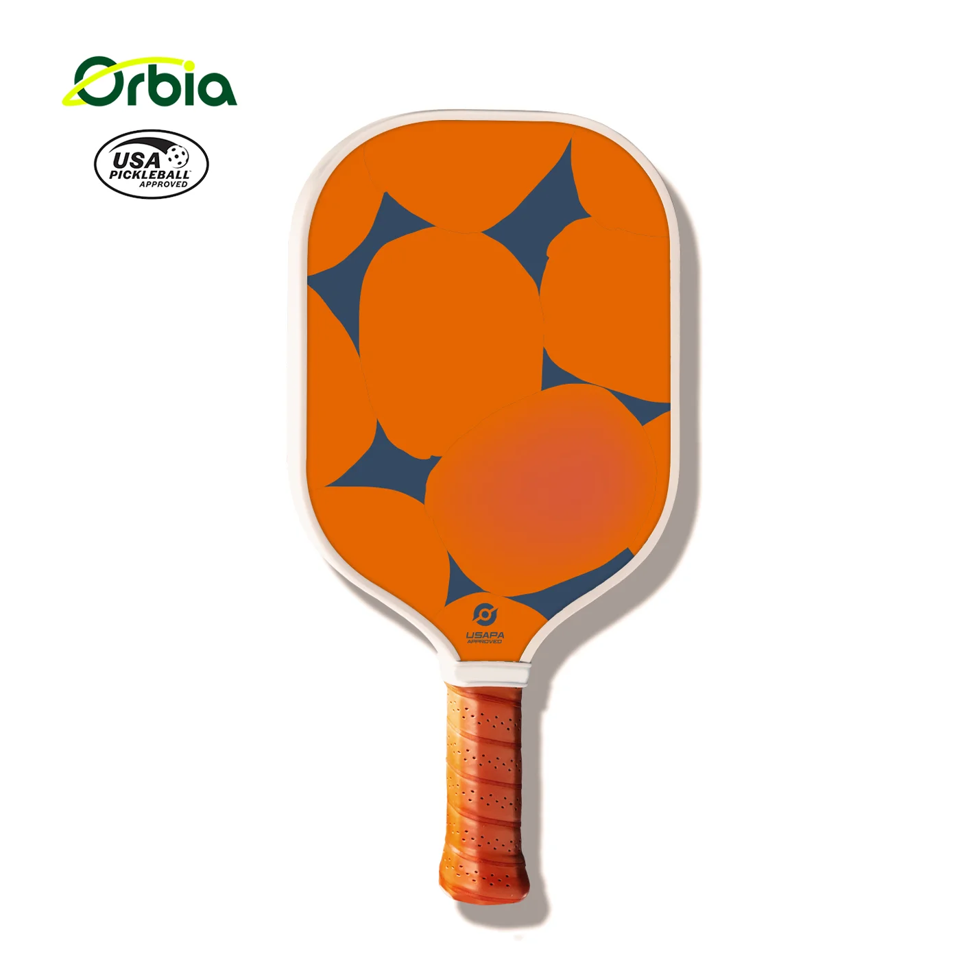 

Orbia Pickleball Paddle Glass Fiber Paddle Pickleball 13MM Thickness Racket Non Slip Handle Bats Orange Design Paddle Picklebal