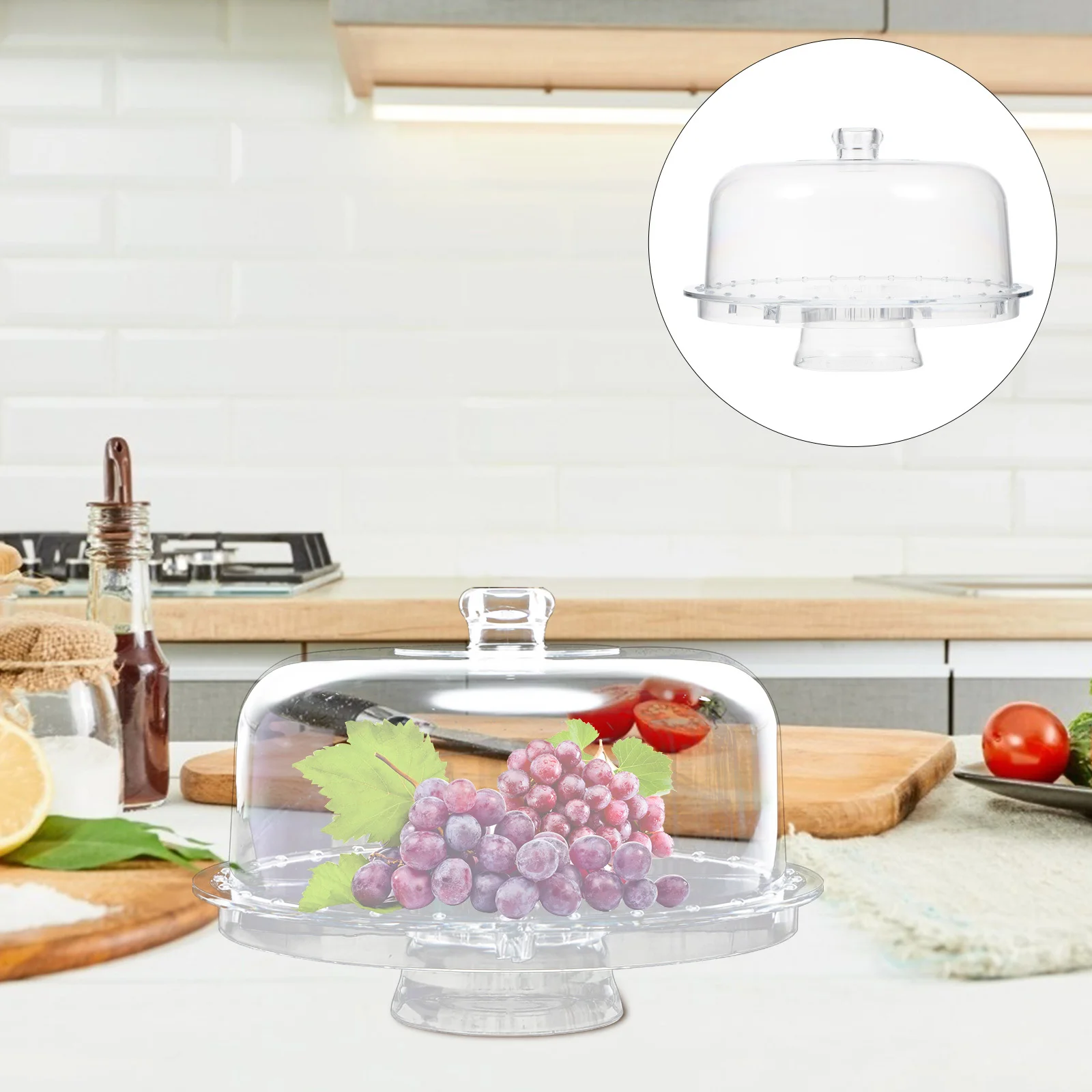 

1Set Dessert Stand Elegant Fruit Dessert Plate Food Grade Cake Display Plate for Party Table Decor Base Design Serving Tray