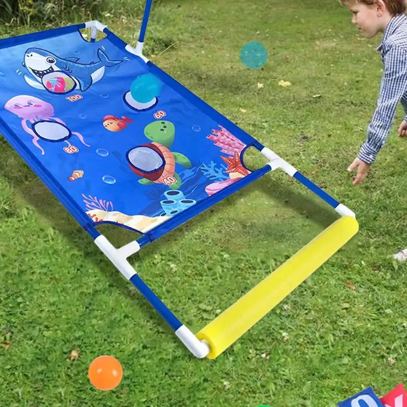 Zwembad Cornhole Games Cornhole Interactieve Outdoor Speelgoed Drijvend Zwembord En Strandbal Toss Games Voor Strand Achtertuin