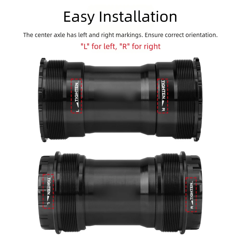 الطريق دراجة مركز المحور T47 24 مللي متر 68-73/86 مللي متر الصلب/الأدوات الأرضية أسفل الأقواس محور جوفاء دراجة هوائية جبلية محور استبدال أجزاء