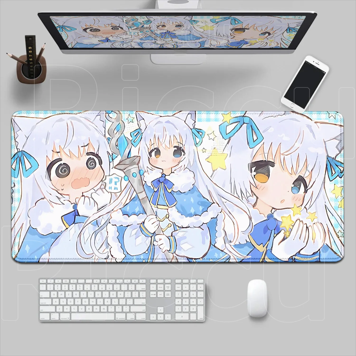 

Lovely Cartoon HD Anime Girl Mouse Pad Non-slip Rubber Ins Mousepad Table Mat Cute Gift Laptop Gaming Computer Keyboard Desk Mat