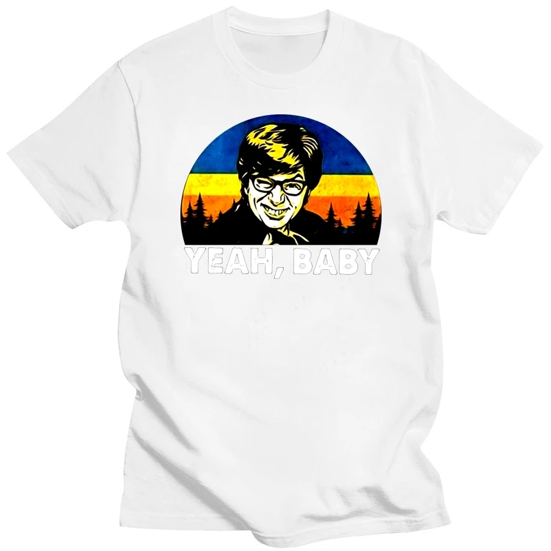 Austin Powers Yeah Baby Funny Black Cotton Men Ladies S-3Xl T-Shirt High Quality Tee Shirt