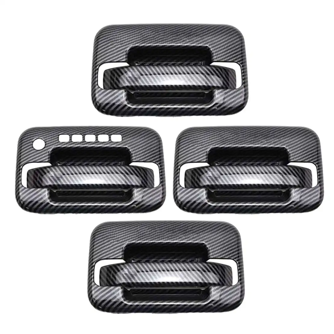 

Накладка на ручку двери автомобиля, декоративная накладка на ручку двери, подходит для Ford F150 Raptor 2004-2014, стиль карбонового волокна, ABS-пластик.