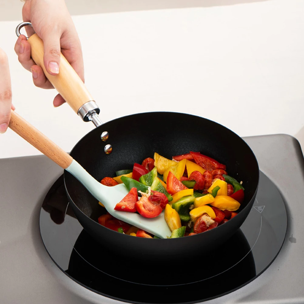 

Small Frying Pan Non Stick Stainless Steel For Eggs Stir Fry Mini Wok Kitchen Cookware Lightweight Even Heat Distribution