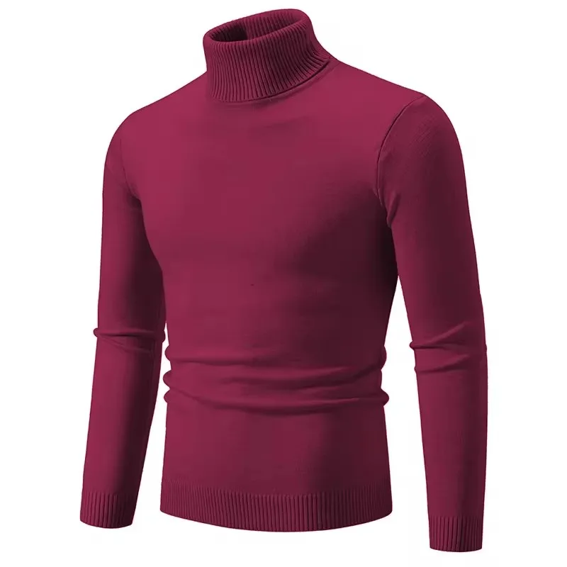 Cool New Trend maglione collo alto da uomo Pullover lavorato a maglia caldo Casual abbigliamento uomo maglione lavorato a maglia da uomo