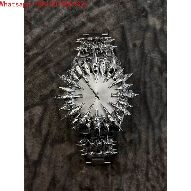 

The Great Qin Empire Original Handmade European and American Special-shaped Lightning Dragon Scale Spike Soldering Watch