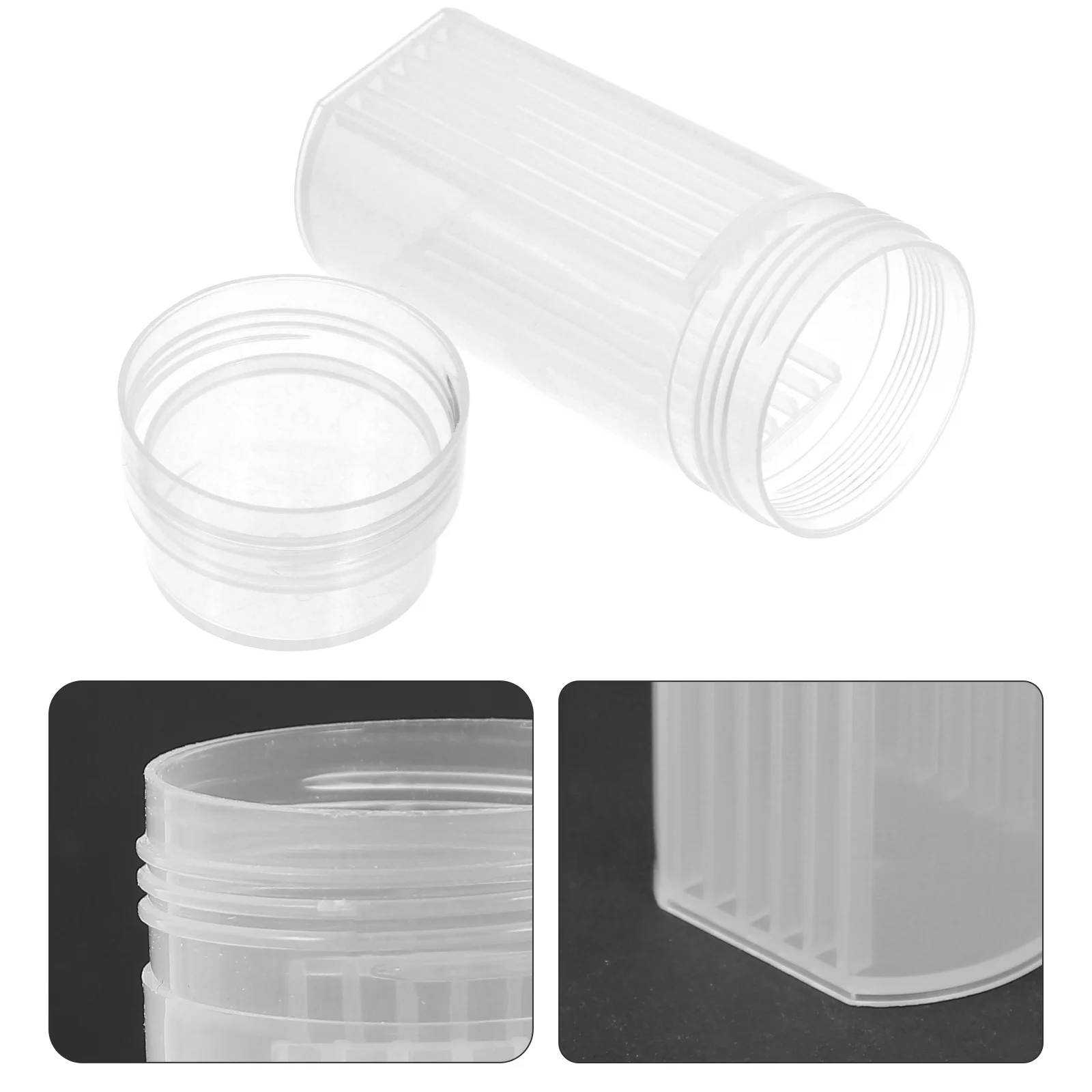 

Microscope Slides Staining Holder Highly Transparent Dyeing Vat Plastic Jar Jars White