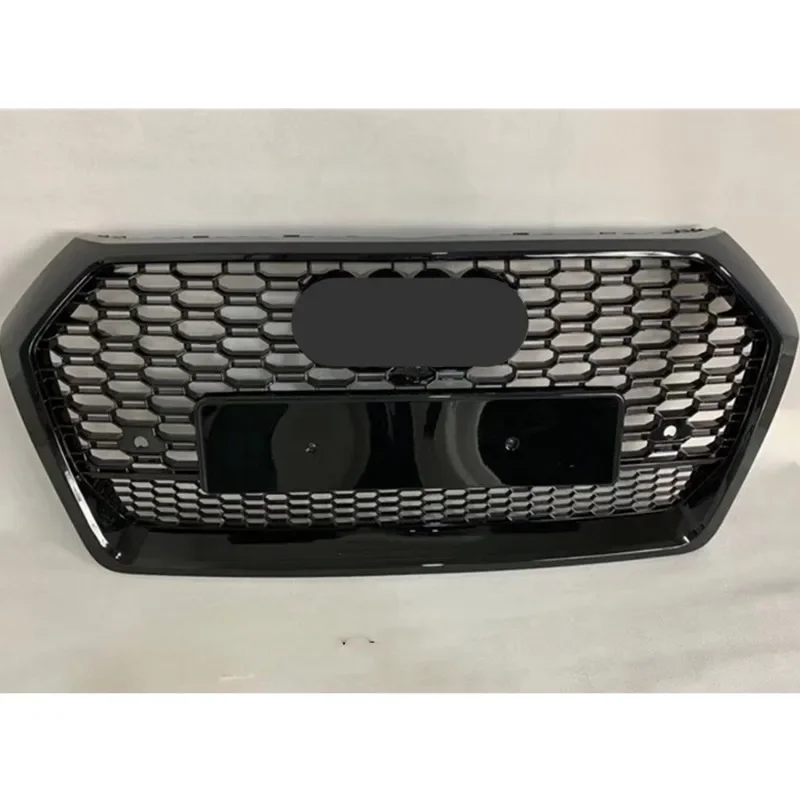 For Audi Q5 2018 - 2019 ( Refit For RSQ5 Style ) Bumper Grille Front Bumper Grill Center Grille Gloss Black And Fog Light Grille