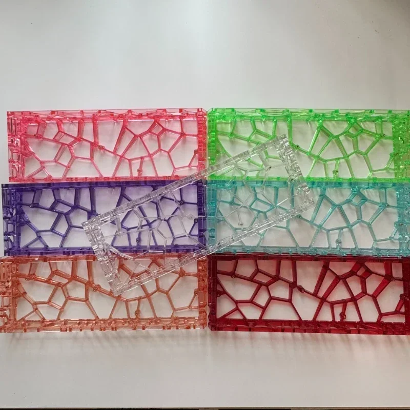 GH60 Keyboard Case Hollow Transparent 60% Key Layouts Out Keyboard Shell for Holy60/MAD60/GT60/Wooting60HE/win60 DIY Custom Gift