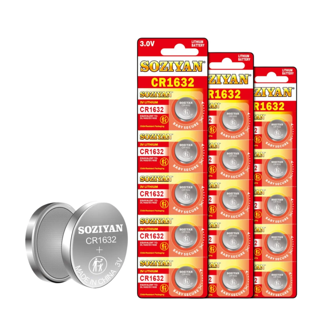 5-40PCS CR1632 Lithium Button Battery CR 1632 DL1632 BR1632 LM1632 ECR1632 3V Coin Cells Batteries For Watch Remote Key