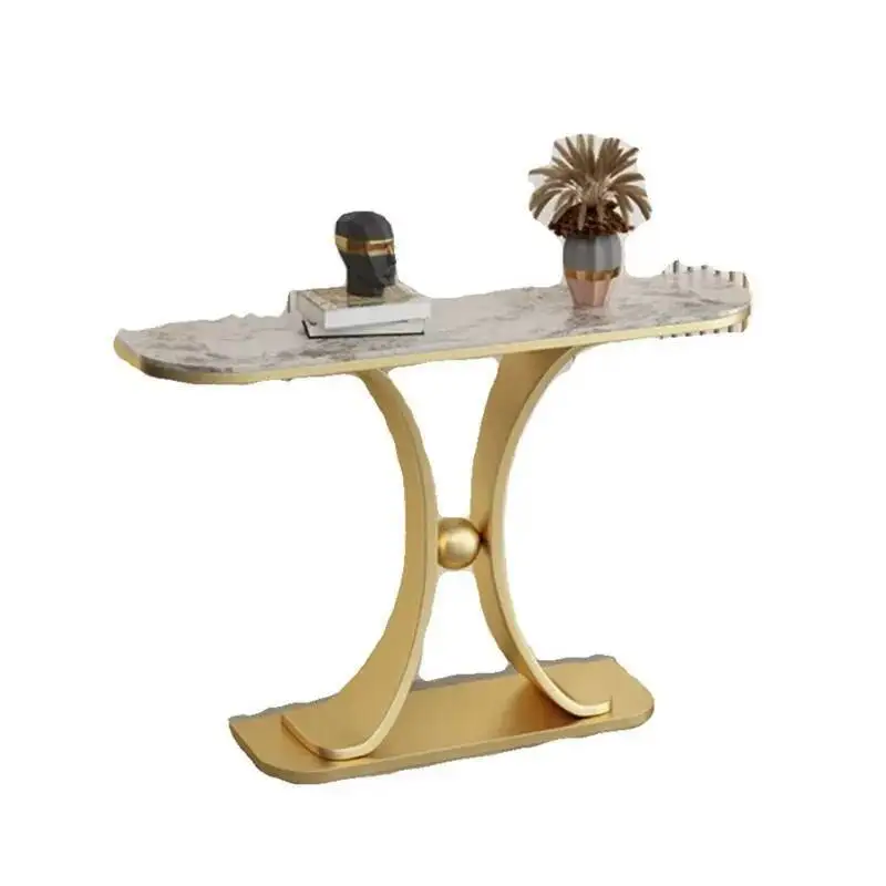 Console Entryways Metal Table Simple Luxury Glam Minimalist Console Table Aesthetic Glamour Tisch Wohnzimer Home Furniture