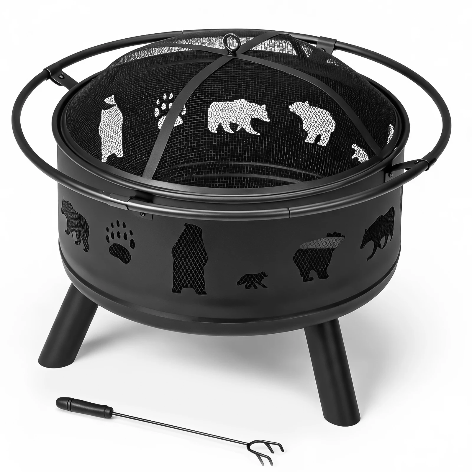 Lareira Redonda de 30 Polegada - Outdoor Camping Fire Pit avaliação e preço