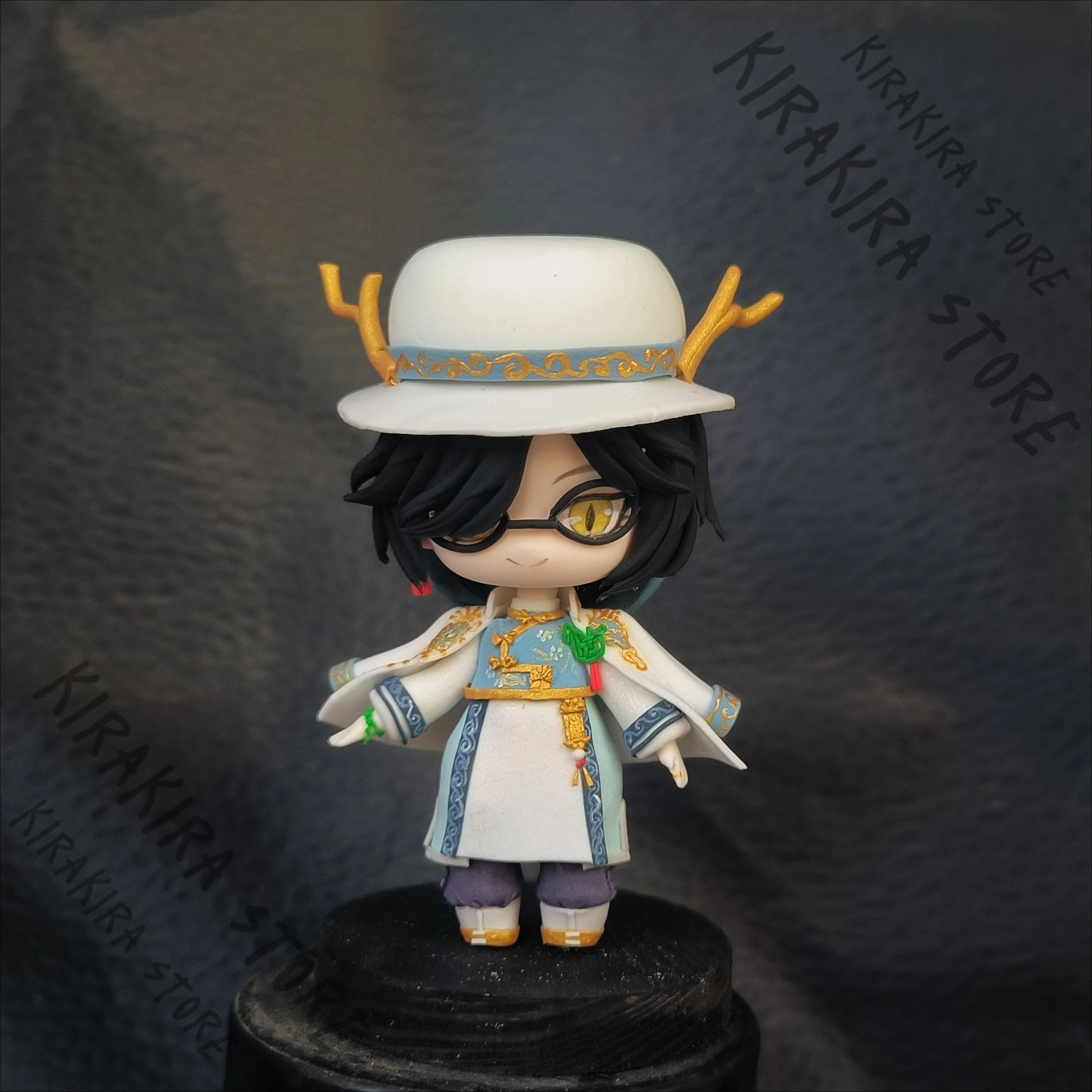 

Identity V The Government Officer, комплект игровой модели, фигурка талисмана, глина, косплей, белая гвардия и черный подарок, украшения