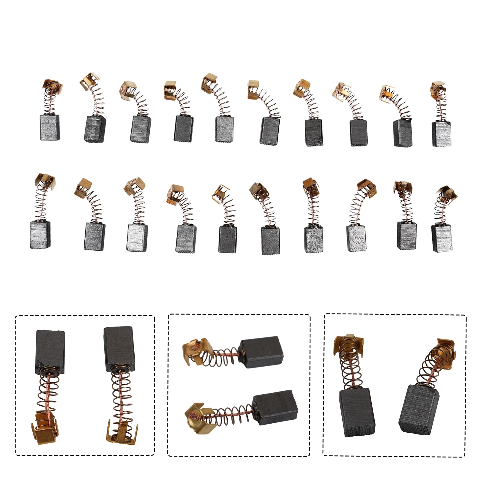 Replacement Carbon Brushes 20pcs 5x8x12mm for Electric Motor Models CB85 CB57 CB64 1916278 Suitable for Motor Maintenance