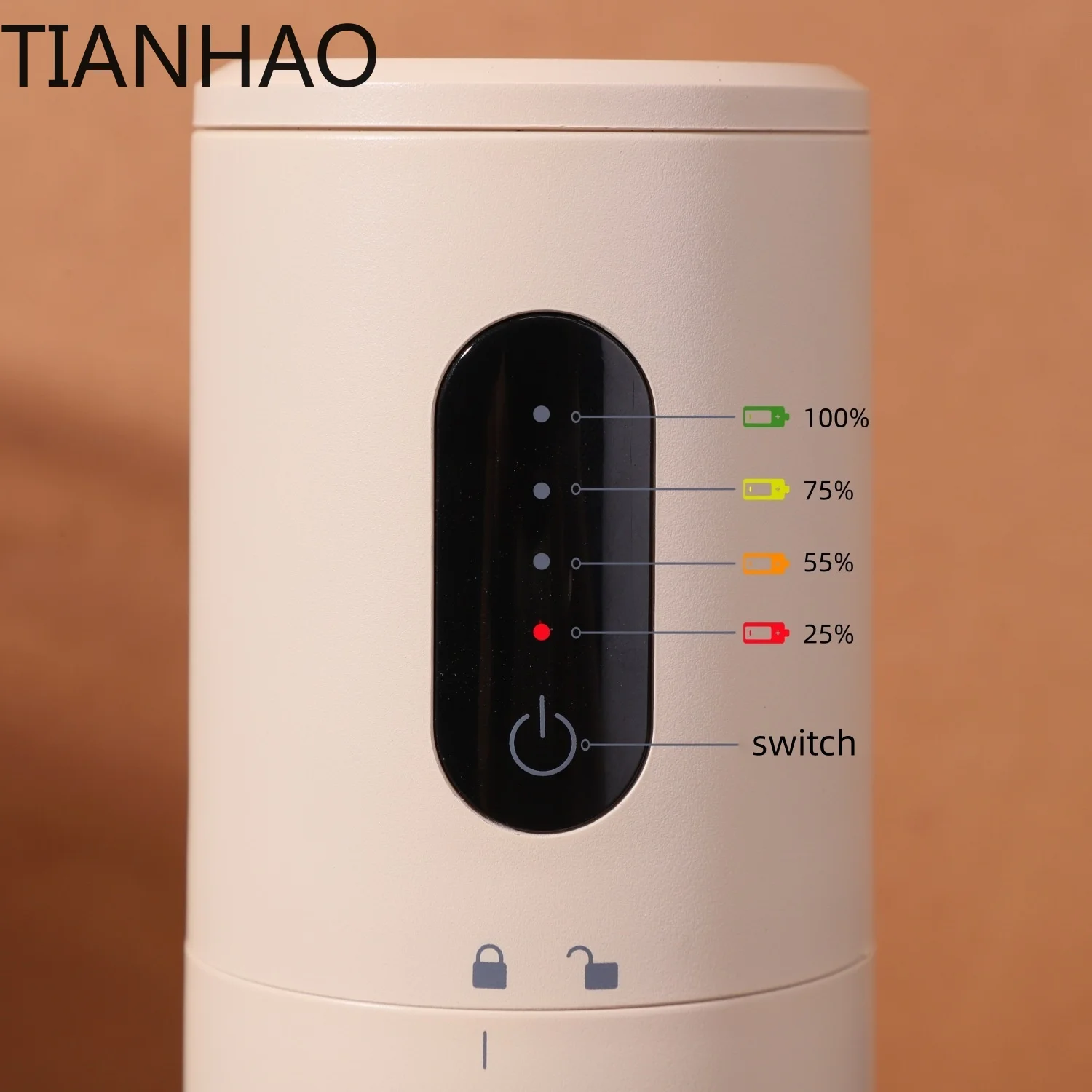 New Portable Electric Power Display Coffee Bean Grinder 38 Gears External Adjustable USB 2000mAh  Household Mini Coffee Machine