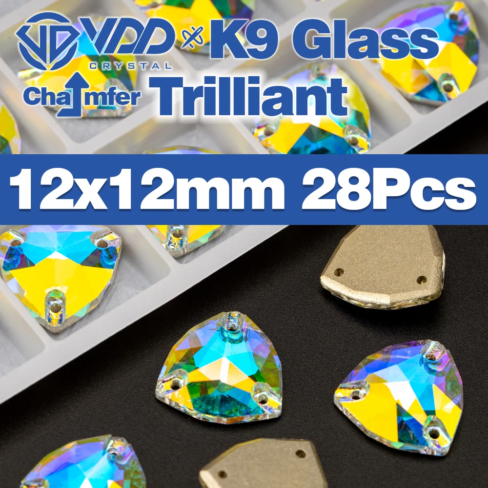 VDD Fase AAAAA Top Qualität K9 Glas Nähen Auf Strass Nähen Kristall AB Flatback Stein Für Kleidung Zubehör Hochzeit Kleid – Detail 11