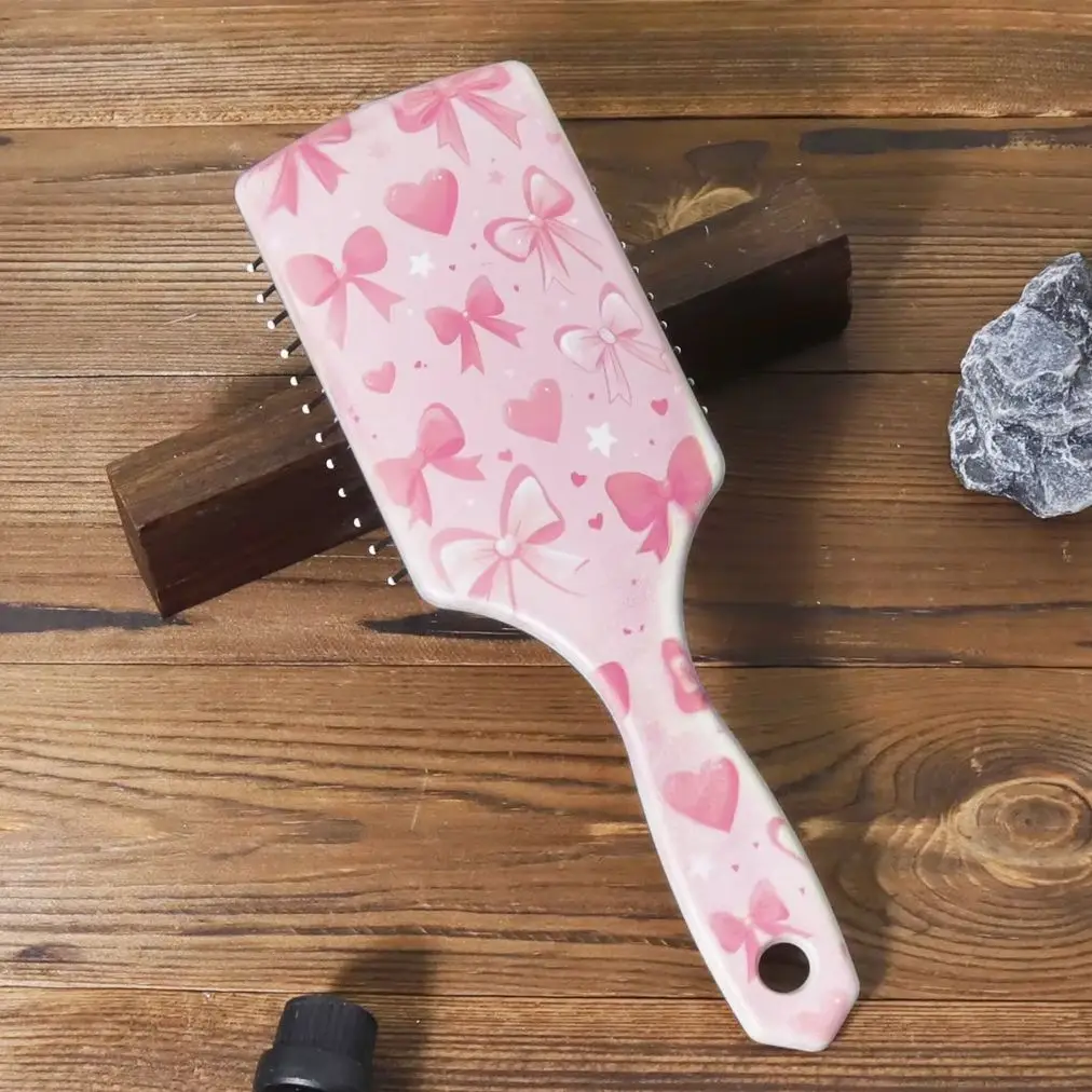 1 шт. квадратная расческа с подушкой безопасности с принтом, удобная антистатическая воздушная подушка, нейлоновая щетка, портативная расческа, специально для париков из натуральных волос