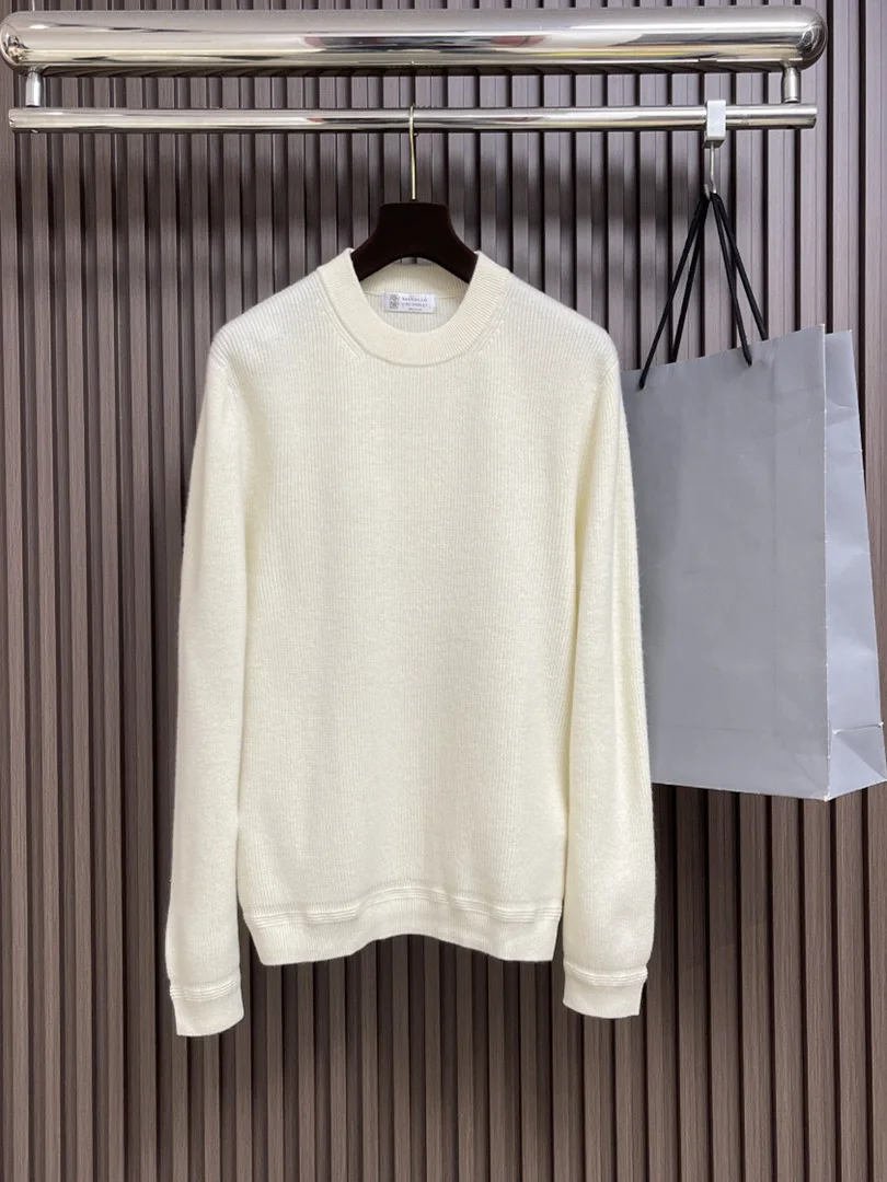 

Casual Wool Knitted Sweater Men's round Ne Knitwear Comfortable Loose Fit Breathable Youth Faion Autumn Winter Top