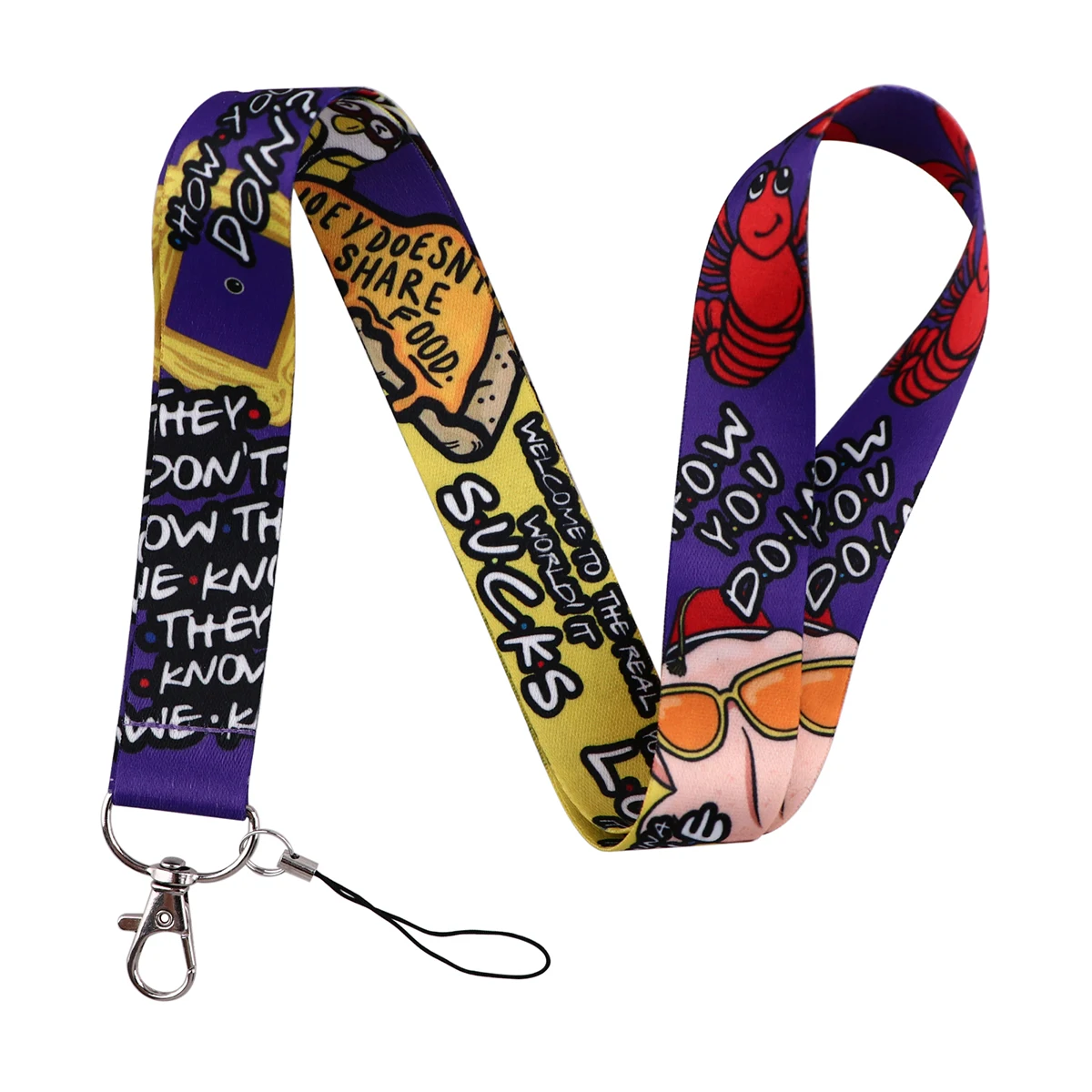 Friends Neck Strap TV Show Lanyards for Keys ID Card Gym Mobile Phone Straps USB Badge Holder Phone Accessories