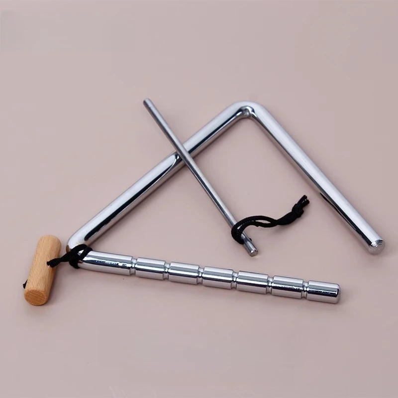 Triangle Iron Healing 7/8/9/10/12 Inch Professional Performance Sound Therapy Triangle 1.2mm/0.8mm Percussion Instrument