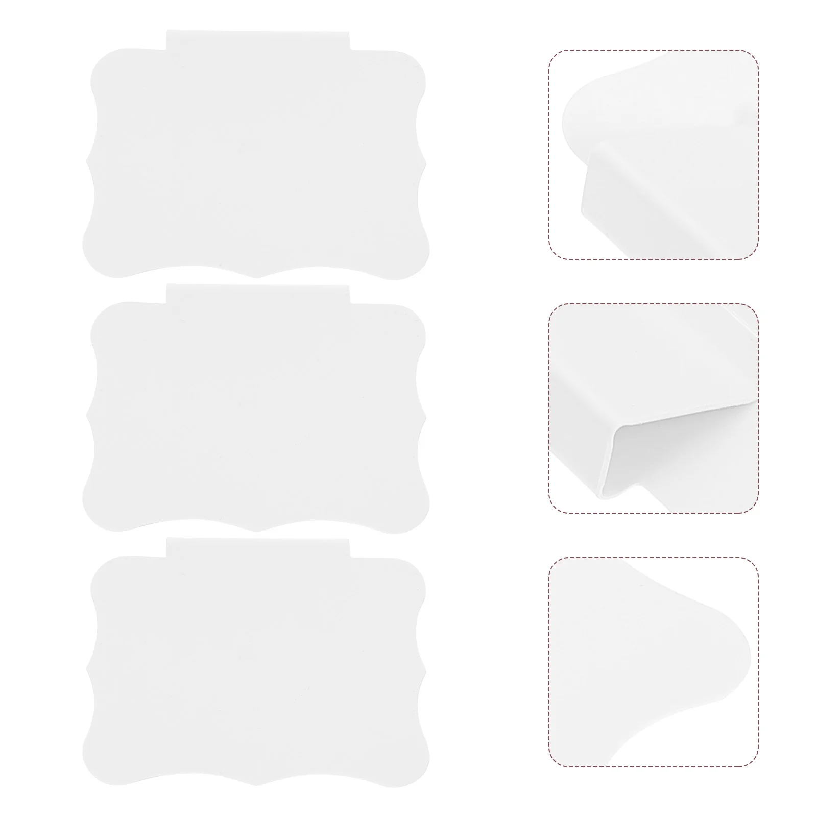 10 Pcs Labels Basket Clip Hanging Holder Hamper Storage Bins Blackboard White Display Shelf